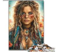 Puzzle 1000 pièces pour Adultes et Adolescents Magnifique Ange Noir féminin, stimule Le Cerveau, Jouets addictifs pour cultiver la Patience, décoration Parfaite (Taille 26x38cm)