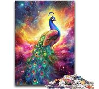 Puzzle 1000 pièces pour Adultes et Adolescents, Magnifique Paon, Jouets éducatifs et Amusants pour la Maison, Cadeaux d'anniversaire et de Voyage, 38x26cm