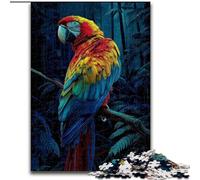 Puzzle 1000 pièces pour Adultes et Adolescents Magnifique Perroquet, Jouet éducatif intellectuel décompressant, Cadeau d'anniversaire 26x38cm