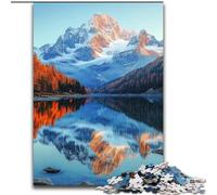Puzzle 1000 pièces pour Adultes et Adolescents Magnifiques Montagnes et Lacs, à partir de 14 Ans Décoration d'intérieur comme Cadeau pour Toute la Famille et Les Amis (Taille 26x38cm)