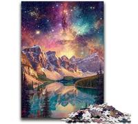 Puzzle 1000 pièces pour Adultes et Adolescents Magnifiques Montagnes et Lacs, décoration Murale Artistique et idée Cadeau d'anniversaire pour Amis, Bureau à Domicile (75x50cm)
