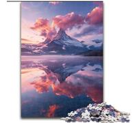 Puzzle 1000 pièces pour Adultes et Adolescents, Magnifiques Montagnes et Lacs, Jeux éducatifs, décoration d'intérieur, idéal pour la décoration de Bureau (Taille 50x75cm)