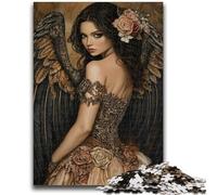 Puzzle 1000 pièces pour Adultes et Adolescents Magnifiques Puzzles d'anges pour Adolescents, Jeu Familial Anti-Stress, défi Difficile adapté aux Couples (38x26cm)