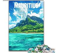 Puzzle 1000 pièces pour Adultes et Adolescents Maurice Aide Le Cerveau à exercer des Jouets addictifs pour cultiver la Patience Interaction Parent-Enfant (50x75cm) 1000pcs