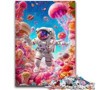 Puzzle 1000 pièces pour Adultes et Adolescents, méduses, astronautes, Puzzles pour Adultes, Cadeau d'anniversaire, décoration Murale pour Les 14 Ans et Plus (38x26cm)