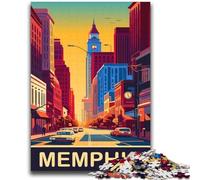 Puzzle 1000 pièces pour Adultes et Adolescents Memphis Design Dynamique et Unique Expérience de Puzzle relaxante et stimulante (Taille 38x52cm)
