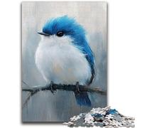 Puzzle 1000 pièces pour Adultes et Adolescents, Mignon Petit Oiseau Bleu, 1000 pièces pour Adolescents, Jeux éducatifs, décoration d'intérieur, Convient pour la décoration de Bureau, 38x26cm