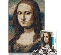 Puzzle 1000 pièces pour Adultes et Adolescents Mona Lisa, Anti-Stress, Vacances à la Maison, Passe-Temps, Amour Entre Couples (75x50cm)