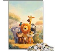 Puzzle 1000 pièces pour Adultes et Adolescents, Monde Animal Africain, Jeu intellectuel, éléphant, Cadeau d'anniversaire, décoration Murale pour Les 14 Ans et Plus (Taille 26x38cm)