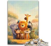 Puzzle 1000 pièces pour Adultes et Adolescents Monde Animal Africain pour Les 14 Ans et Plus Jeu intellectuel Cadeaux d'anniversaire de Noël 26x38cm