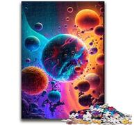 Puzzle 1000 pièces pour Adultes et Adolescents Mondes sans Fin Soulagement du Stress Staycation Tuer Le Temps Liste de souhaits avec Le Père Noël 50x75cm