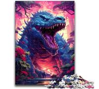 Puzzle 1000 pièces pour Adultes et Adolescents Monstre Alligator Antique Convient aux Enfants de 14 Ans et Plus Jeux familiaux Offrez des Cadeaux pour Toute la Famille 38x26cm
