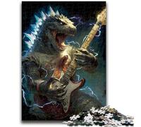 Puzzle 1000 pièces pour Adultes et Adolescents, Monstre Jouant de la Guitare, Jouets éducatifs pour la Famille, Cadeaux d'anniversaire Uniques (75x50cm)