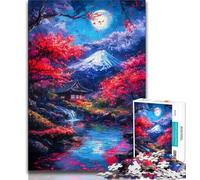 Puzzle 1000 pièces pour Adultes et Adolescents Mont Fuji, Japon, Jeux, Jouets, pour Toute la Famille à partir de 14 Ans 38x26cm