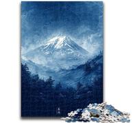 Puzzle 1000 pièces pour Adultes et Adolescents Montagne enneigée pour et à partir de 14 Ans Jeu Pratique Jeu de Noël Cadeaux 50x75cm