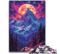 Puzzle 1000 pièces pour Adultes et Adolescents, Montagnes psychédéliques, Jouets éducatifs, Jeux en Famille, Cadeaux pour Amis et Famille (50x75cm)