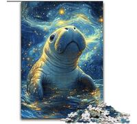 Puzzle 1000 pièces pour Adultes et Adolescents Morse sous Les étoiles, Jeu éducatif, Jouet, décoration d'intérieur Unique et Cadeaux (Taille 50x75cm)