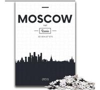 Puzzle 1000 pièces pour Adultes et Adolescents, Moscou, Russie, défi d'intelligence cérébrale, Jouets addictifs, Cadeau d'anniversaire, décoration Murale 38x52cm