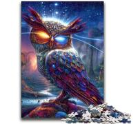 Puzzle 1000 pièces pour Adultes et Adolescents, Motif Animalier, Hibou, Jeu éducatif, défi, décoration d'intérieur Unique, Cadeaux, 26x38cm