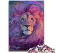 Puzzle 1000 pièces pour Adultes et Adolescents, Motif Animalier, Lion, Jouets éducatifs, activités Amusantes à la Maison, Cadeau d'anniversaire, Cadeau de Voyage, 38x26cm