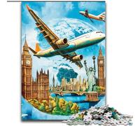 Puzzle 1000 pièces pour Adultes et Adolescents, Motif Avion coloré, Jeu éducatif, Jouet, décoration d'intérieur Unique et Cadeaux (Taille 50x75cm)