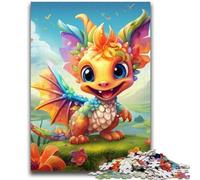 Puzzle 1000 pièces pour Adultes et Adolescents, Motif bébé Dragon coloré, 1000 pièces, Jeux éducatifs pour la Famille, décoration d'intérieur, Cadeau (50x75cm)