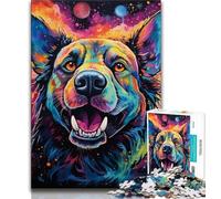 Puzzle 1000 pièces pour Adultes et Adolescents, Motif Berger Allemand, pour Adolescents, Anti-Stress, pour Passer du Temps à la Maison, décoration (Taille 38x26cm)