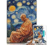 Puzzle 1000 pièces pour Adultes et Adolescents, Motif Bouddha endormi, Puzzle pour Adolescents, Anti-Stress, séjour, Tue Le Temps, Interaction Parent-Enfant (Taille 75x50cm)