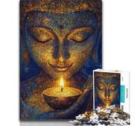 Puzzle 1000 pièces pour Adultes et Adolescents, Motif Bouddha, pour Adultes, Anti-Stress, pour Passer Le Temps à la Maison, décoration (Taille 38x26cm)