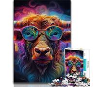 Puzzle 1000 pièces pour Adultes et Adolescents, Motif Buffle, idéal pour Un Jeu éducatif ou comme Cadeau pour Toute la Famille (Taille 75x50cm)