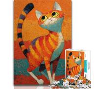 Puzzle 1000 pièces pour Adultes et Adolescents, Motif Chat Fantastique, Difficile à réaliser, mais Amusant et Humoristique, idéal pour Un Anniversaire ou Un Cadeau Unique (75x50cm)