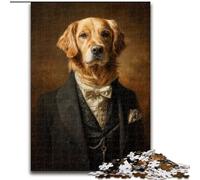 Puzzle 1000 pièces pour Adultes et Adolescents, Motif Chien rétro, à partir de 14 Ans, idéal pour Les Couples, pour s'amuser à la Maison, comme Cadeau d'anniversaire ou de Voyage (Taille 26x38cm)