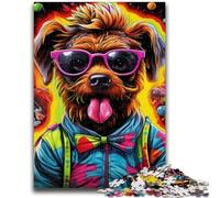 Puzzle 1000 pièces pour Adultes et Adolescents, Motif Chiot Hip-hop, Puzzle 1000 pièces, Jeu de Quiz, décoration Murale, Cadeaux Uniques pour Anniversaire et Noël (50x75cm)