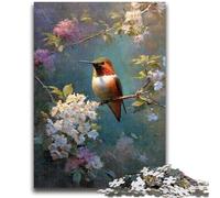 Puzzle 1000 pièces pour Adultes et Adolescents, Motif Colibri, Jouet éducatif et décompressant, décoration Parfaite (50x75cm)