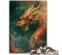 Puzzle 1000 pièces pour Adultes et Adolescents, Motif Dragon Chinois, Jouets éducatifs, Jeux familiaux, Cadeaux d'anniversaire Uniques (50x75cm)