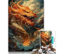 Puzzle 1000 pièces pour Adultes et Adolescents, Motif Dragon coloré, Chaque pièce est Unique - Jeu Familial Stimulant et Amusant (Taille 38x26cm)