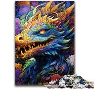 Puzzle 1000 pièces pour Adultes et Adolescents, Motif Dragon psychédélique, Jouets éducatifs, Jeux de Famille, Cadeaux pour Amis et Famille, 50x75cm