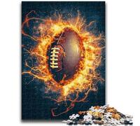 Puzzle 1000 pièces pour Adultes et Adolescents, Motif Flame Rugby Difficile à réaliser, mais Amusant et Humoristique Cadeau d'anniversaire, Cadeaux, décoration Murale 26x38cm