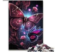 Puzzle 1000 pièces pour Adultes et Adolescents, Motif Fleurs et Papillons, pour Jeu éducatif, Jouet, décoration d'intérieur et Cadeaux Uniques (Taille 26x38cm)