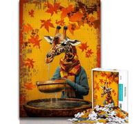Puzzle 1000 pièces pour Adultes et Adolescents, Motif Girafe, Jeux éducatifs, décoration d'intérieur, Cadeau d'anniversaire, Art Mural (38x26cm)