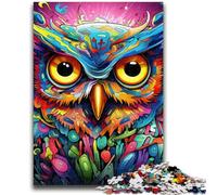 Puzzle 1000 pièces pour Adultes et Adolescents, Motif Hibou coloré, Cadeau Amusant et activité pour la Maison, Jouet pour Les Jours de Pluie (50x75cm)