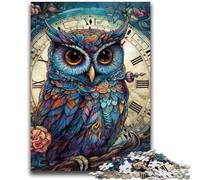 Puzzle 1000 pièces pour Adultes et Adolescents, Motif Hibou Fantastique, Jouet éducatif et décompressant, Cadeau d'anniversaire, 50x75cm