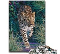 Puzzle 1000 pièces pour Adultes et Adolescents, Motif léopard de la Jungle Difficile à réaliser, mais Amusant et Humoristique Décoration d'intérieur et Cadeaux Uniques 50x75cm