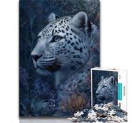 Puzzle 1000 pièces pour Adultes et Adolescents, Motif léopard des neiges Fantastique, Jeux Amusants, décoration Murale, Cadeaux d'anniversaire et de Noël Uniques (Taille 75x50cm)