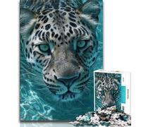 Puzzle 1000 pièces pour Adultes et Adolescents, Motif léopard, Jeux éducatifs, décoration Murale, Cadeaux Uniques pour Anniversaire et Noël (Taille 38x26cm)