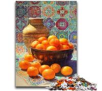 Puzzle 1000 pièces pour Adultes et Adolescents, Motif Oranges aquarelles Un Jeu éducatif Amusant et Humoristique pour Un Anniversaire 50x75cm
