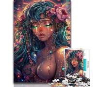 Puzzle 1000 pièces pour Adultes et Adolescents Motif Reine des neiges pour Adolescents Anti-Stress Passe-Temps Amour Entre Couples 75x50cm