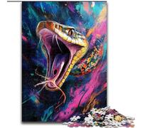 Puzzle 1000 pièces pour Adultes et Adolescents, Motif Serpent Graffiti, Jouet éducatif Anti-Stress, Superbes Cadeaux et Jouets (Taille 50x75cm)
