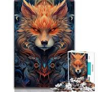 Puzzle 1000 pièces pour Adultes et Adolescents, Motif Shiba Inu coloré, Anti-Stress, idéal pour Les Vacances, pour Tuer Le Temps, décoration d'intérieur (Taille 75x50cm)