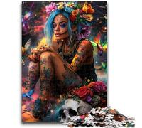 Puzzle 1000 pièces pour Adultes et Adolescents, Motif tête de Mort Mexicaine, Jouet éducatif et éducatif, idéal comme Cadeau pour Toute la Famille, 50x75cm